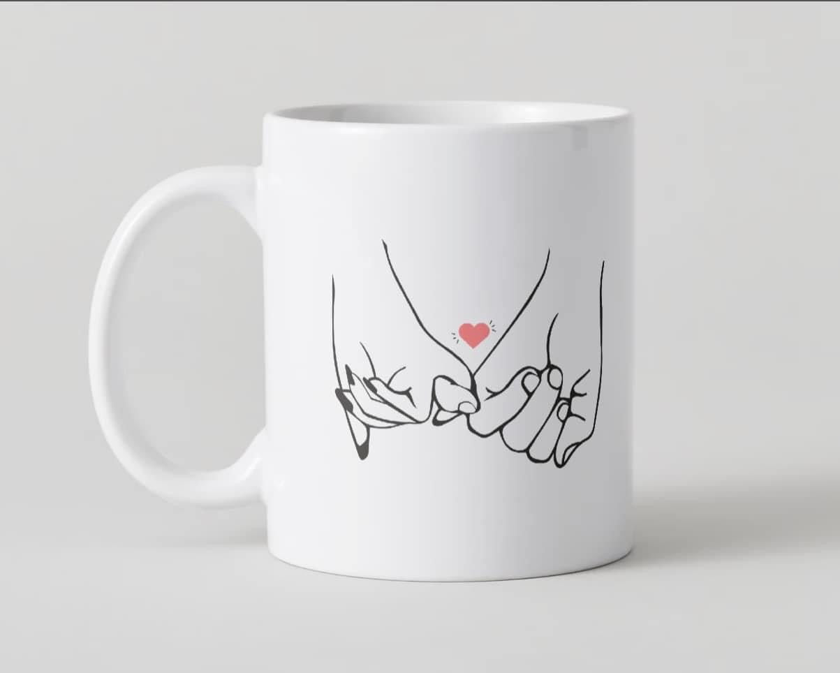 Personalised white mug
