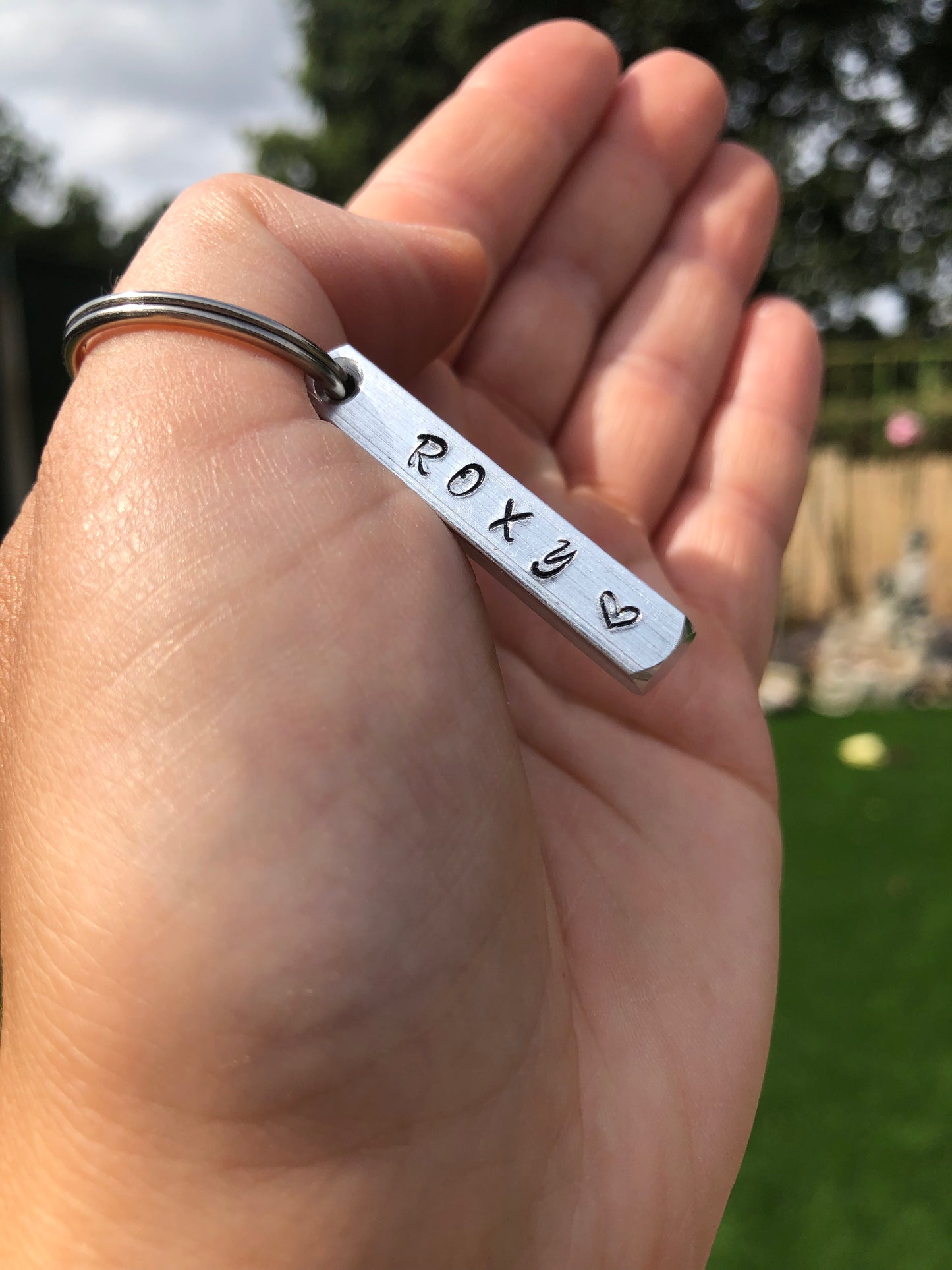 Engraved keyring