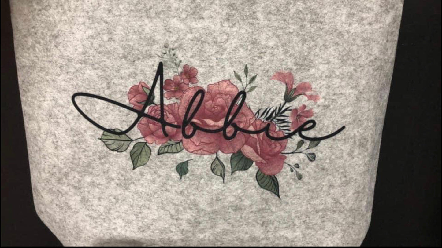 Personalised Felt Tote Bag