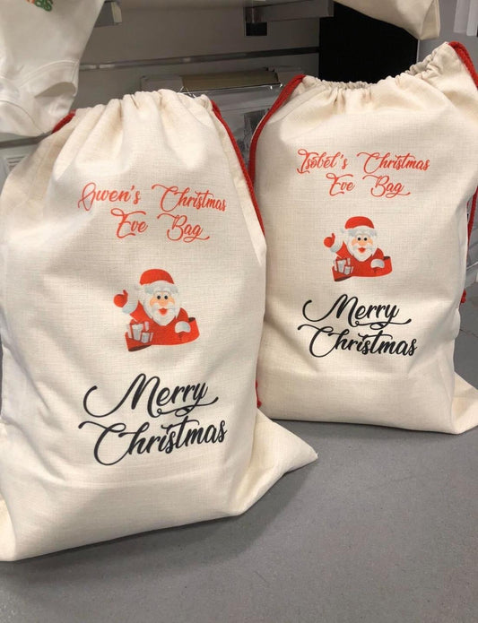 Linen Santa sacks