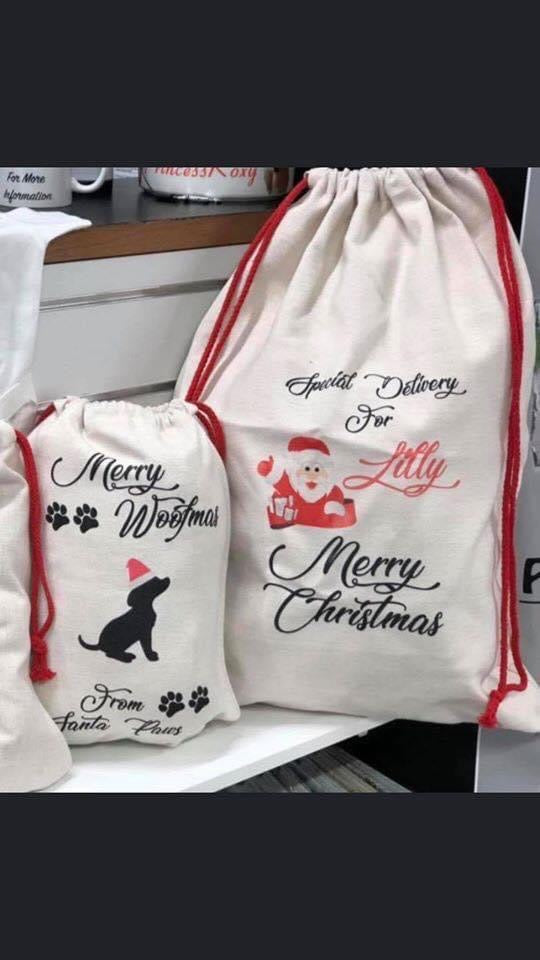 Linen Santa sacks