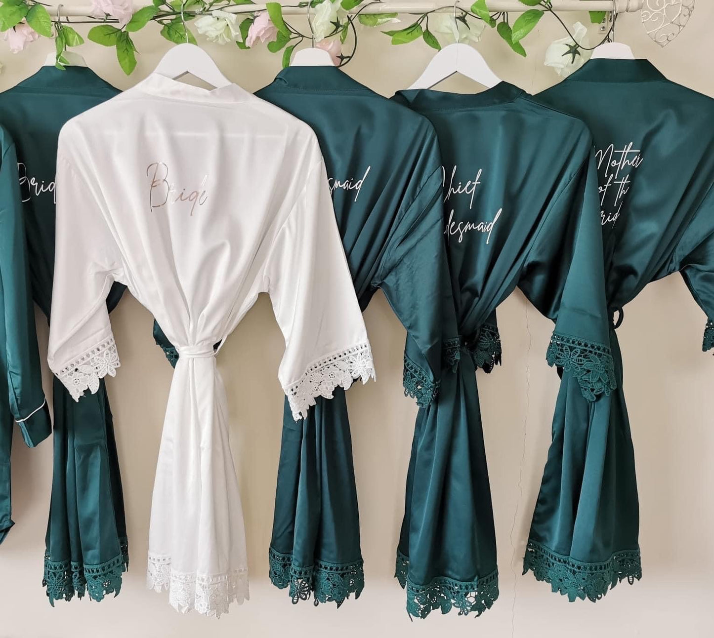 Personalised satin robes